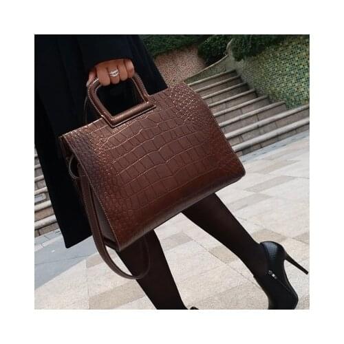 Women Tote Bag Leather Big Bag Female Simple Handbag Large Capacity Shoulder Bags Bucket Women Composite Bags Shopping Tote