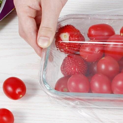 1 Roll Disposable Plastic Wrap Food Storage Containers Transparent Safe Portable Fresh Keeping Cover for Vegetable Keep Fresh