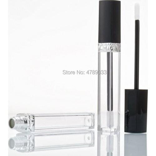 10/30/50pcs Square Empty Lip Gloss Tubes Plastic Lip Balm Tube Transparent Cosmetic Packaging Container High Quality