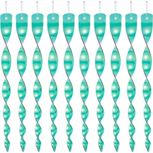 Hot Sale 10Pcs Bird Repeller Rotating Rod Reflective Wind Spiral Deterrent Control Device Agricultural Scare Bird Garden Supplie