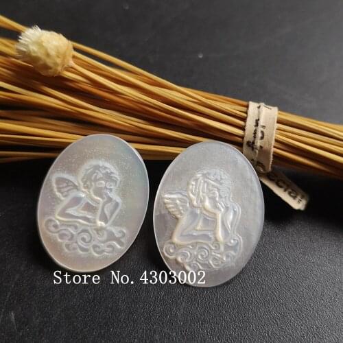100pcs/lot 15x20mm Natural Oval Thinker Angel Mother of Pearl Shell Oval Angel Pearl Shell MOP for DIY Jewelry
