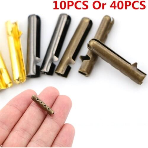 40pcs/10pcs DIY Women Men Shoelaces Shoe Lace Tips Replacement Head Shoestrings Bullet Aglets Accessories 4 Colors