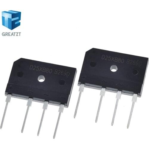 5pcs D25XB80 D25SBA80 Bridge Rectifier 25A 800V 25xb80 dip Flat Bridge new
