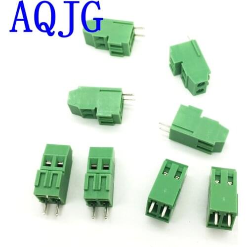 50PCS KF128A/B 3.5MM MKKDS1.5 PCB Universal Screw Terminal Blocks Connector 2p/3p/4p/5p Pin/Poles KF128HL Straight Pin Copper