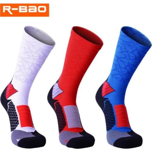 Basketball Socks (2 Pairs/lot) R-BAO/RB5504 Nylon Men Sports Socks Quick Dry Outdoor Hiking Socks