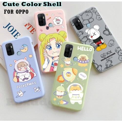 Painted TPU Case for OPPO A5S A12 A7 A5 A9 2020 A31 A91 A52 A72 A53 Reno 2 Z 3 5 Realme X2 Pro Find X3 Lite Cartoon Soft Cover