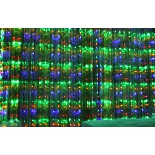 Digital Christmas tree lights outdoor garden decoration window storefront 3M x 3M 512LED holiday lantern waterfall