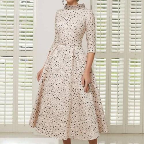 Tailor Shop Custom Made Black Dots Dress Mother of The Bride Dress Wedding Outfit Polckdots Plus Size Formal Evening Dresses