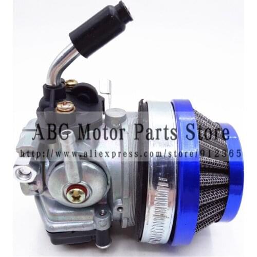 Mini 49CC Performance 19mm Carb Carburetor Air Filter Assembly for 2-stroke 47cc 49 Cc Mini Pocket Bike ATV