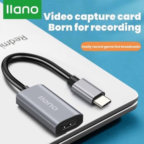 1080P HD Video Capture Card Type-C To HDMI-compatible Capture Box Converter Switch/PS4 Game Live Recording Box USB3.0 Adapter