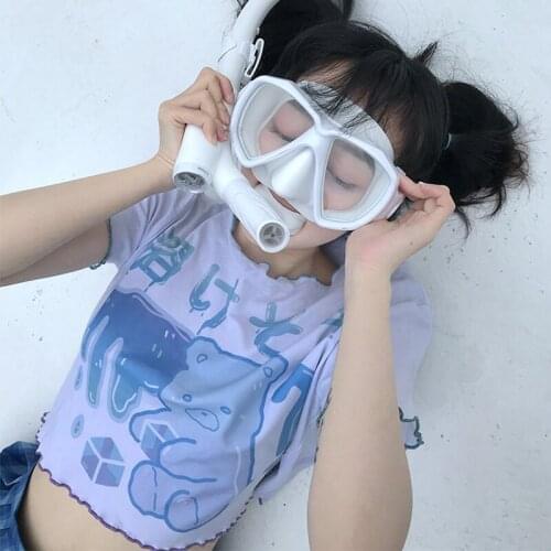 Summer short y2k Japanese cartoon bear plus size female T-shirt cute loose Harajuku tees Ulzzang tops kawaii female clothing