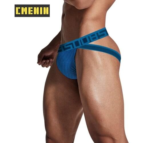 2021 New Cotton Hip Raise Gay Sexy Men Underwear Jockstrap Panties Tanga Mens Thong And G String Man Underpants Bielizna BS3127