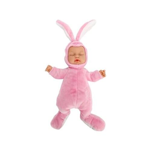 Wholesale Doll vinyl bieber doll reborn baby pink rabbit baby Toy For Girls BE002