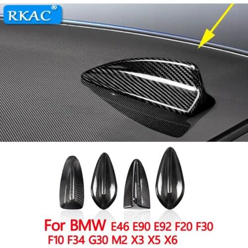 Carbon Fiber Car Roof Shark Fin Antenna Cover Trim For BMW E46 E90 E92 F20 F30 F10 F34 G30 M2 X3 X5 X6 Car Styling Accessories