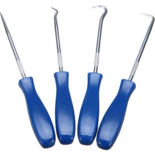 4Pcs Portable Pick & Hook Car Oil Seal O-Ring Gasket Puller Remover Tool Auto Vehicle Oil Seal Screwdrivers Set Pick Hooks Tools