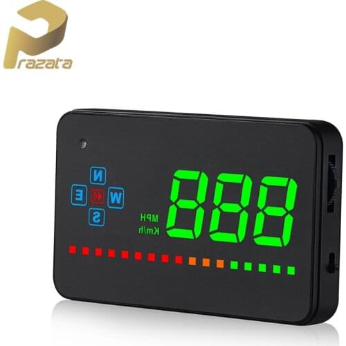 Prazata Hud GPS Digital Head Up Display Car Speedometer Auto HUD Windshield Projector Electronics Car Warning Systems Hudup