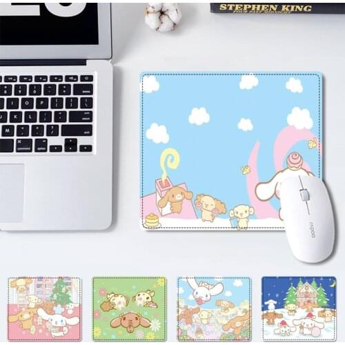 Luxury Cute cartoon rabbit office Mat Small Pads Family Laptop Gamer Rubber Mouse Mat MousePad Desk Gaming Mousepad Cup Mat
