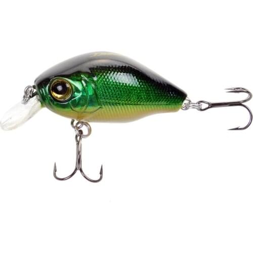 Lutac Crank Bait Fishing Lure 3D Lure Eyes 45mm 7g VMC Treble Hook