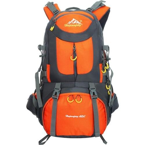 Outdoor Sports 40L Climbing Hiking Backpack Men Women Camping Trekking Rucksack Water Resistant Mountaineering Travel Bags