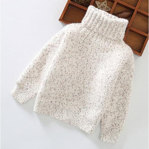 2021 Spring Autumn Childrens Sweater Kids Knitted Turtleneck Long Sleeve Pullover Sweater for Boys Casual Warm Clothing W325