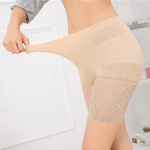 Women Plus Big Size Safety Pants Soft And Comfortable nylon Cotton Material Boxer Shorts With Lace Panties 2020 New