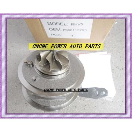 TURBO Cartridge CHRA VBX90025 RHV5 VBD30013 VIEZ 8980115293 8980115296 Turbocharger For ISUZU D-MAX Rodeo 3.0L 07 4JJ1-TC 4JJ1TC