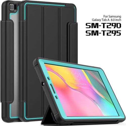 Buckle Smart Cover for Samsung Galaxy Tab A 8.0 2019 SM-T290 T295 T297 Folding Stand Case for Samsung Galaxy Tab A 8.0 T290