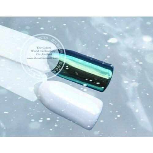 TCWZ672 Magic Pigment White Colors To Green Colors Shifting Powder For Nail Art Nail Gel Nail Polish Eye shadow Face painting
