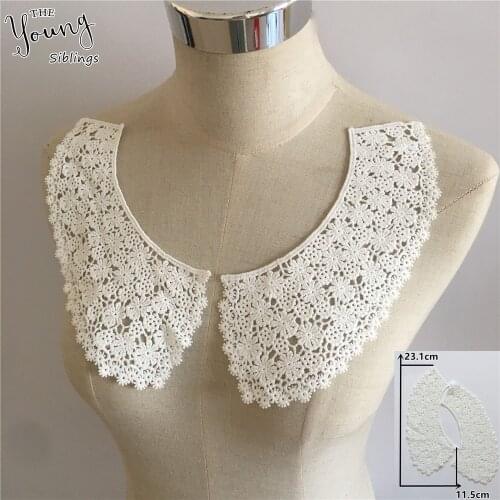 Hollow out Embroidery Lace collar Applique DIY Sewing Neckline Fabric Clothing Accessories Craft supplies Scrapbooking YL1713