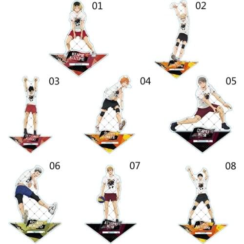 Japanese Anime Haikyuu!! Acrylic Stand Figure Model Plate Holder Cake Topper Toys Desktop Decor for Kids Boy gift