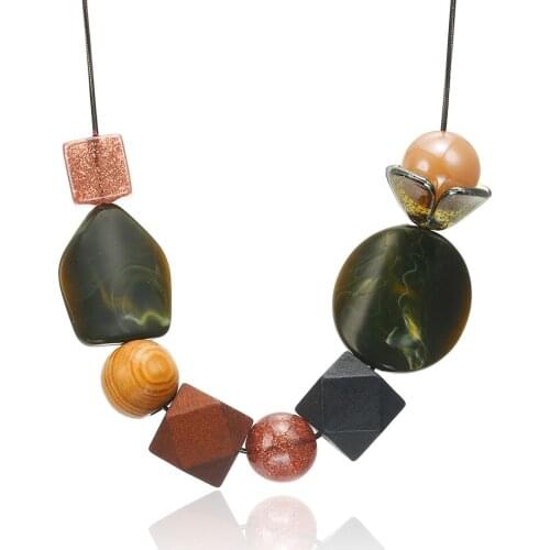 Match-Right Necklaces & Pendants Women/Statement/Beads/Vintage/Lady/Big/Choker Necklace Pendants for Women Fashion Jewelry NR168