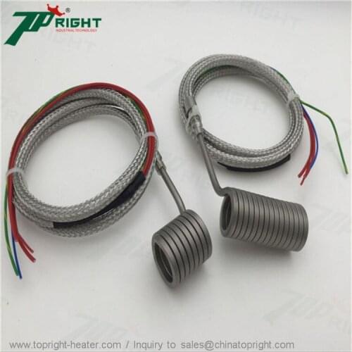 230v800w 25x70mm Coils with J thermocouple for heating Coil Heater Hot Runner Heater