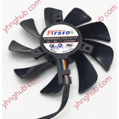 Firstd FD9015U12D Server Cooling Fan DC 12V 0.55A 4-Wire