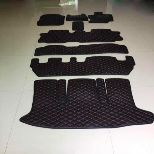 Custom full set car floor mats + trunk mat for Right Hand Drive Honda Freed GB5 GB6 GB7 GB8 7 seats 2020-2017 waterproof carpets