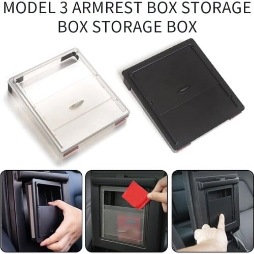 Car Center Armrest Console Organizer Armrest Hidden Storage Box For Tesla Model 3 2021 Model Y Interior Accessories Car Products