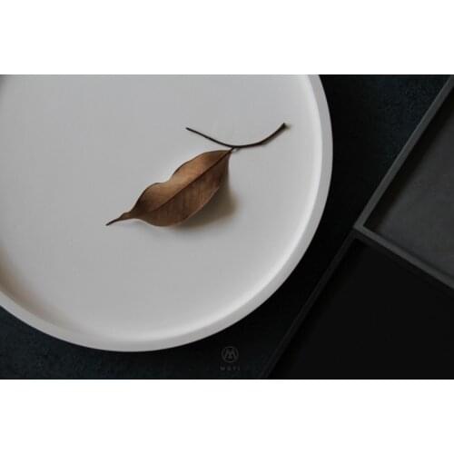 Concrete cement round plate dish silicone molds concrete storage tray mold flowerpot bottom holder planter pallet silicone mould