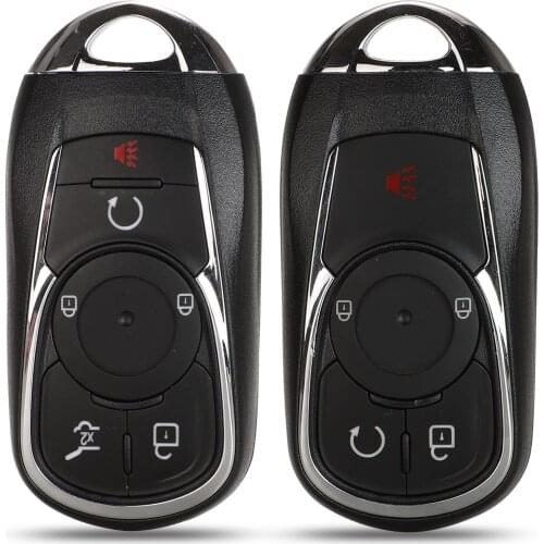 Jingyuqin For Buick VERANO ENCORE LACROSSE REGAL ENVISION Key Fob Case New 4 Button Smart Remote Keyless Shell