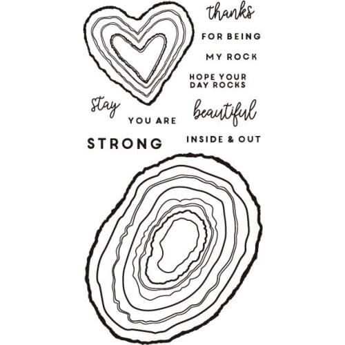 Annual ring/Transparent Clear Stamps for DIY Scrapbooking/Card Making/Kids Christmas Fun Decoration Supplies