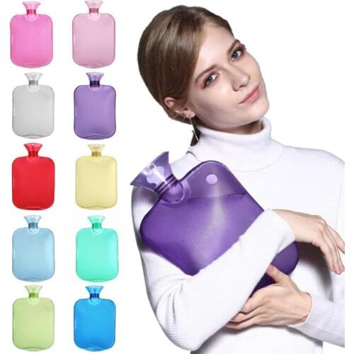 Hot Water Bottle 2000ML Rubber High Density Winter Hand Warmer Portable Thick Hot Water Bottle Girls Pocket Feet Hot Water Bag