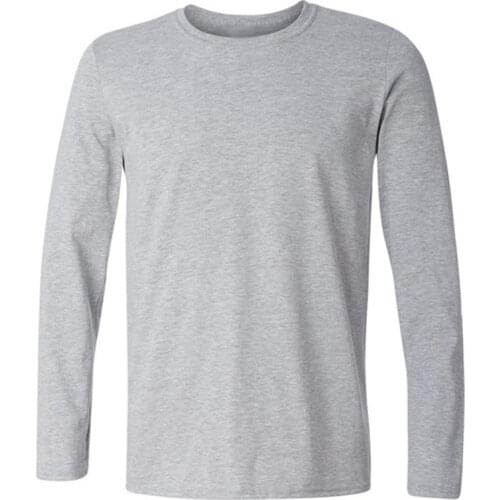 Brand New Classic Men T shirt Long Sleeve O neck Mens T-shirt Cotton Tees Tops Mens Brand tshirt Plus size XS- XXL Sweatshirts