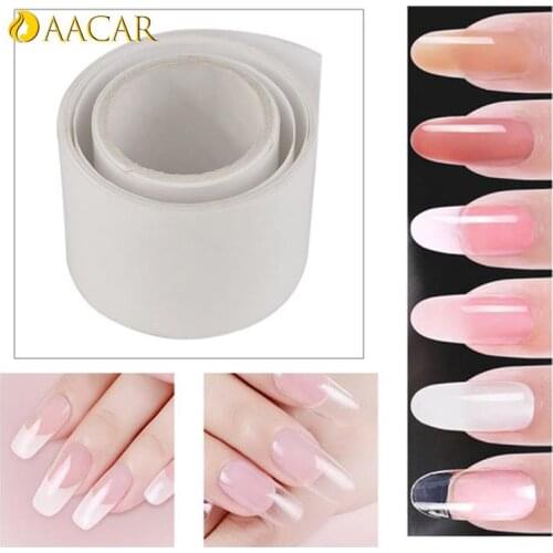Adhesive Silk Tape 3x100cm White UV Gel Acrylic Nail Art Tool Adhesive Silk Nail Protector Wrap Reinforce Tool Manicure Self
