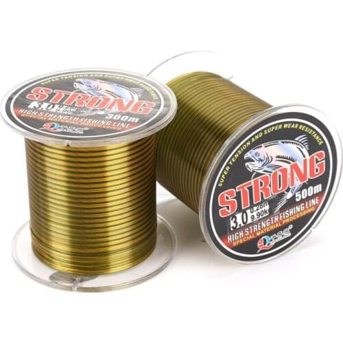 500M Fishing Line Nylon Fluorocarbon Coated Monofilament Fishing Leader Line Carp Fishing Wire Fishing Accessories