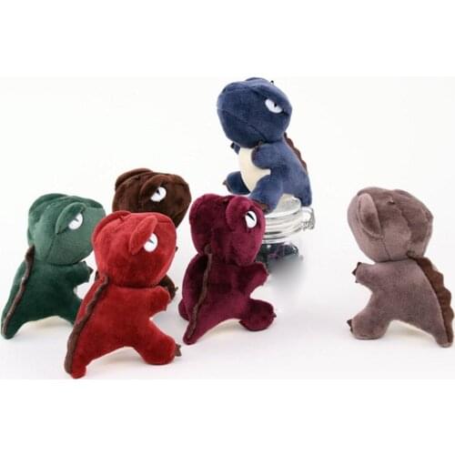 Cute Plush Dinosaur Pendant Unisex Car Keychain Key Ring Hanging Decor Gift