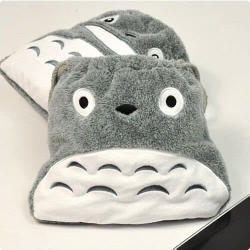 18cm Cute Cartoon Cosplay Totoro Soft Plush Drawstring Bags Casual Mini Kids Card Holder Storage Mobile Phone Package Debris Bag