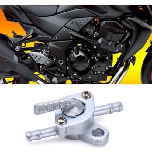 New Cross-country Vehicle All Terrain Vehicle Moped Pumps Screw Type Motorbike Accessories Fuel Supply Gasoline Valve Silver
