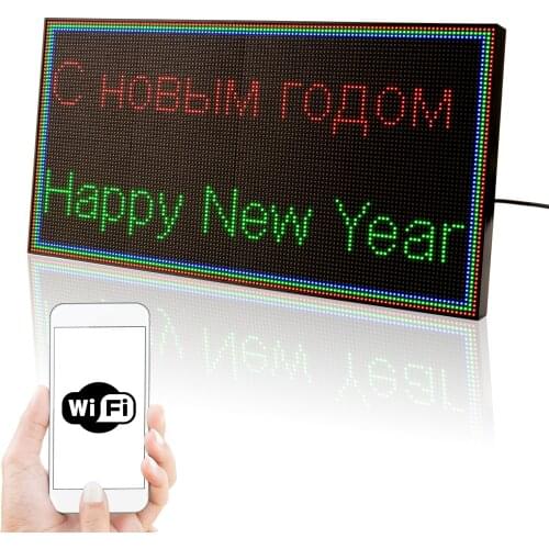 3 PCS DC5V Led Open Sign Neon Sign Board Programmable Led Display Panel with Foldable Stand and USB Power Cable for Desktop