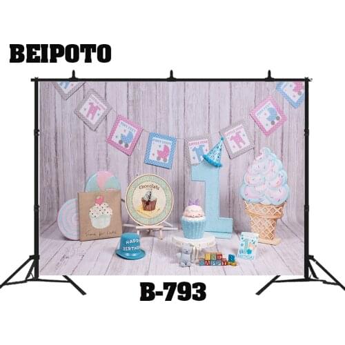 Donuts Cakes Candy Photographic Backdrop Baby Shower Portrait Photography background ice cream one year 1st birthday cake smash