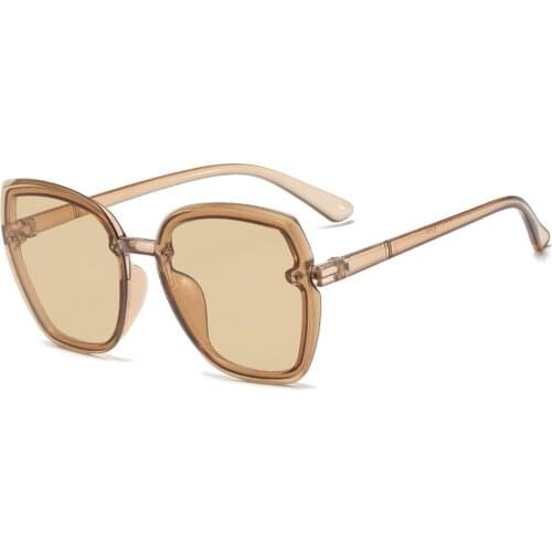 New Brand Women Sunglasses Gentle High-grade Square Designer Plastic Big Frame Eyewear Female Elegant Sun Glasses Fashion Shades