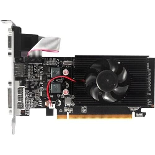 Computer Graphic Card GF9300GS 512M GDDR3 64 Bit PCIE 2.0 HDMI-Compatible+VGA+DVI Interface Video Card with Cooling Fan