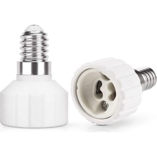 E14 to GU10 Socket Lamp Holder Adapter for LED Bulbs Maximum Voltage 250V Wide bronze foyer chandelier franklin iron